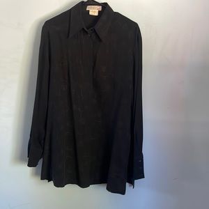 VTG Mondi Embroidered Silk Top EU 42